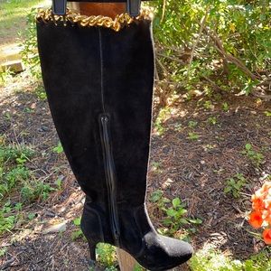 Over the knee brand new suede boots